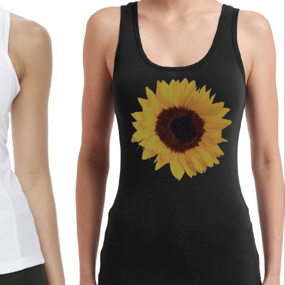 Sunflower Tank Top (Black)